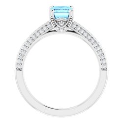 Accented Engagement Ring    